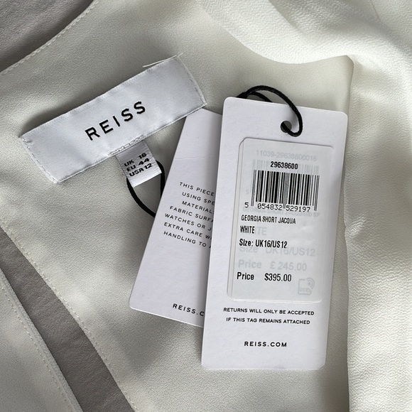 Reiss Multi-Textured White Dress - Picture 10 of 11